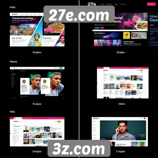 Evolução do design e interface do site 27e.com
