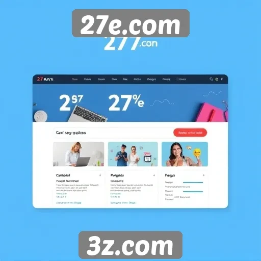 Interface do usuário do site 27e.com é intuitiva